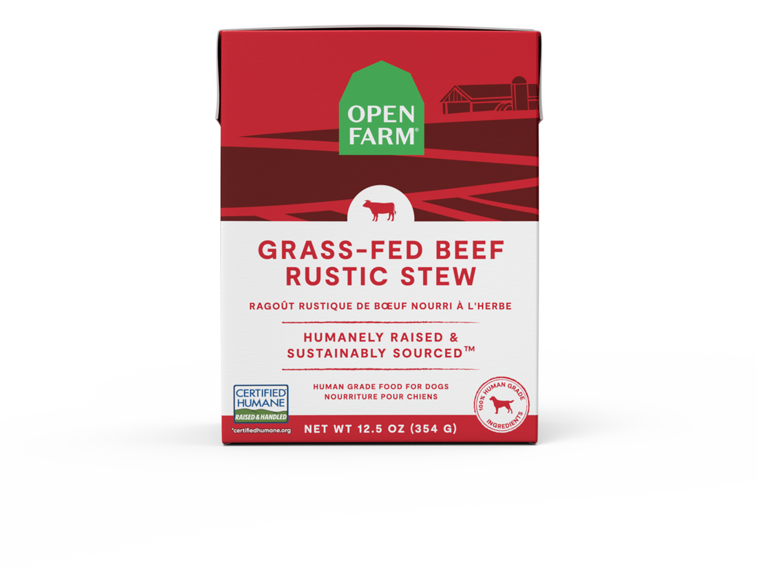 Open Farm Grass-Fed Beef Rustic Stew For Dogs 12.5oz Tetra