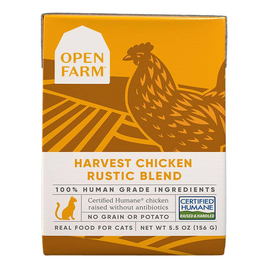 Open Farm Harvest Chicken Rustic Blends For Cats 5.5oz Tetra