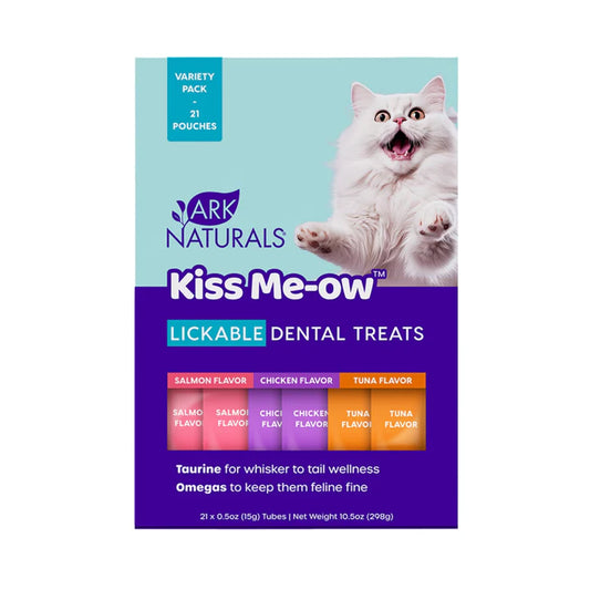 Ark Naturals Lickable Kiss Me-Ow Cat Treat Variety Pack .5oz 21pk