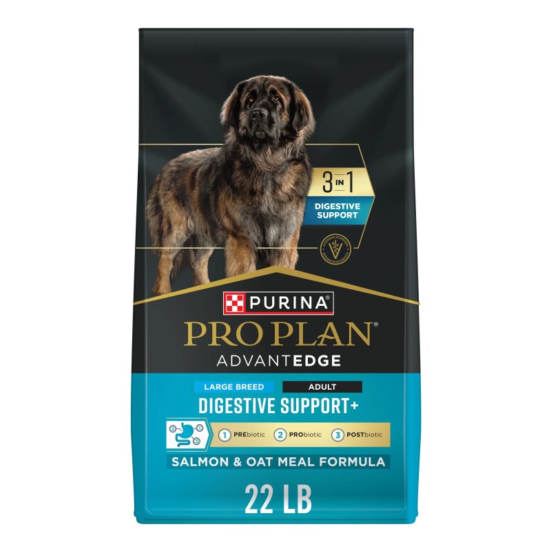 ProPlan AdvantEdge Digestive Support Salmon & Oatmeal Large Breed Dry Dog Food 22lb