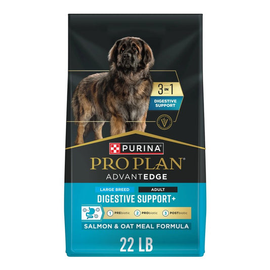 ProPlan AdvantEdge Digestive Support Salmon & Oatmeal Large Breed Dry Dog Food 22lb