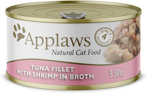 Applaws Canned Cat Food 2.47oz Tuna Shrimp
