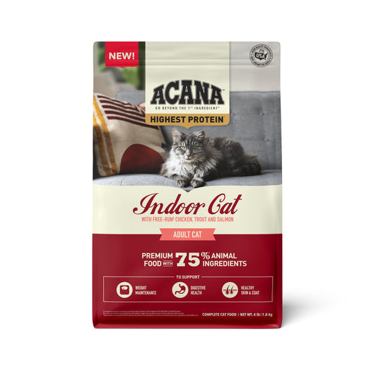 Acana Grain Free Indoor Dry Cat Food 4lb