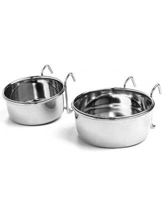 Spot Ethical Pet Stainless Steel Coop Cup Bird Dish with Hook 20oz