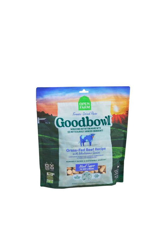 Open Farm Goodbowl Grass-Fed Beef Recipe Freeze Dried Raw Topper 8oz Bag