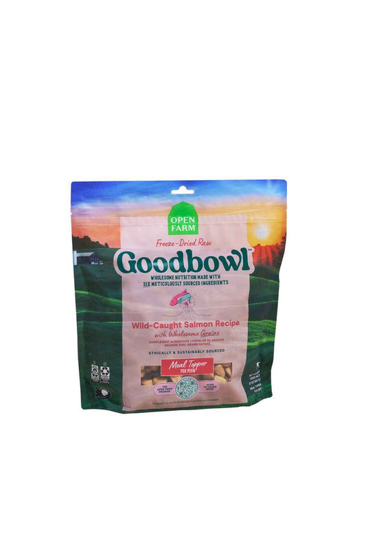 Open Farm Goodbowl Wild-Caught Salmon Freeze Dried Raw Topper 8oz Bag