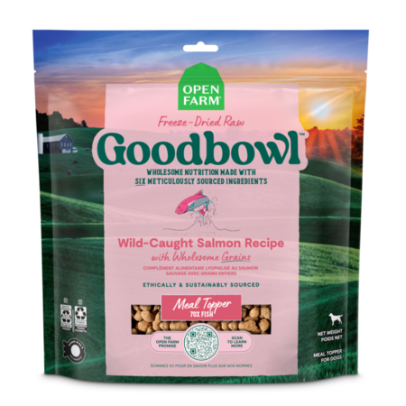 Open Farm Goodbowl Wild-Caught Salmon Freeze Dried Raw Topper 46oz Bag