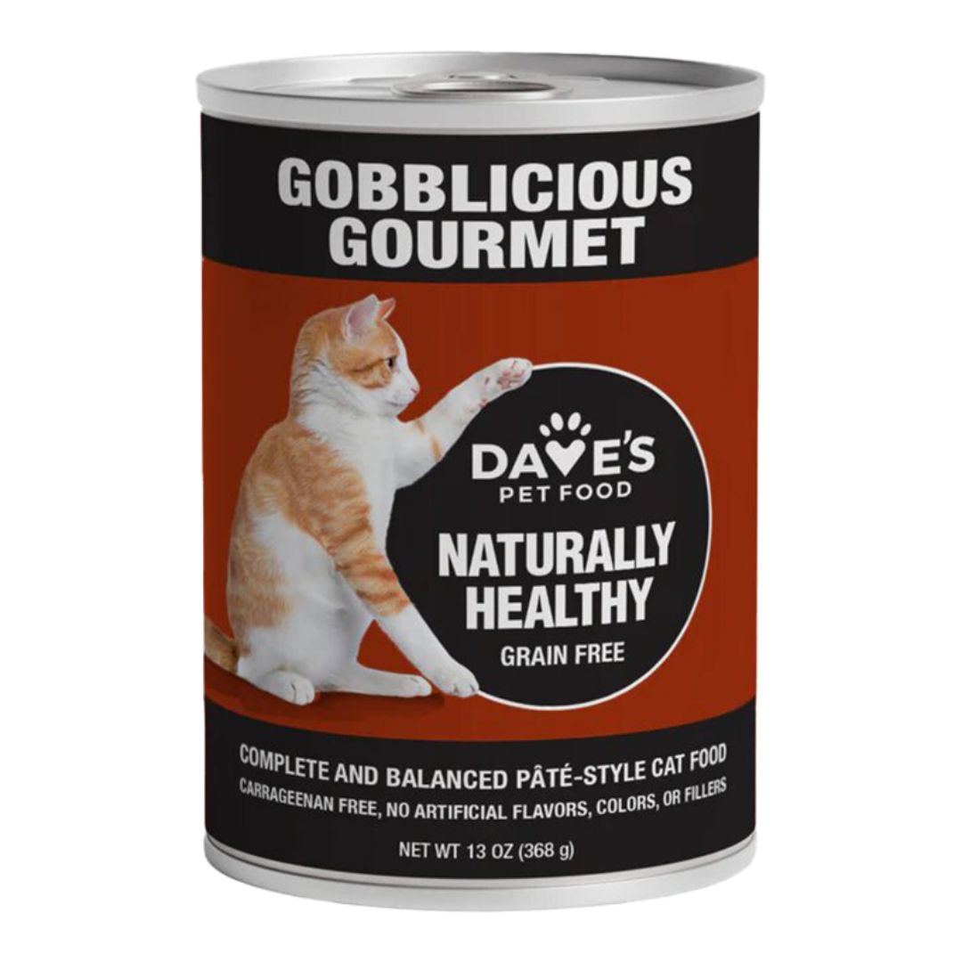 Dave'S Pet Food Cat Naturally Healthy Gobblicious Dinner Wet Cat Food 12oz Can