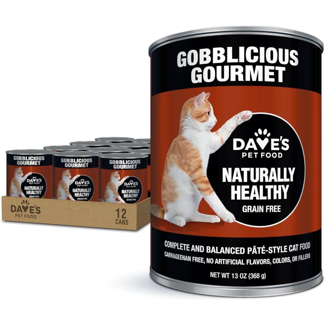 Dave'S Pet Food Naturally Healthy Grain Free Shredded Chicken In Gravy Wet Cat Food 13.2oz Can