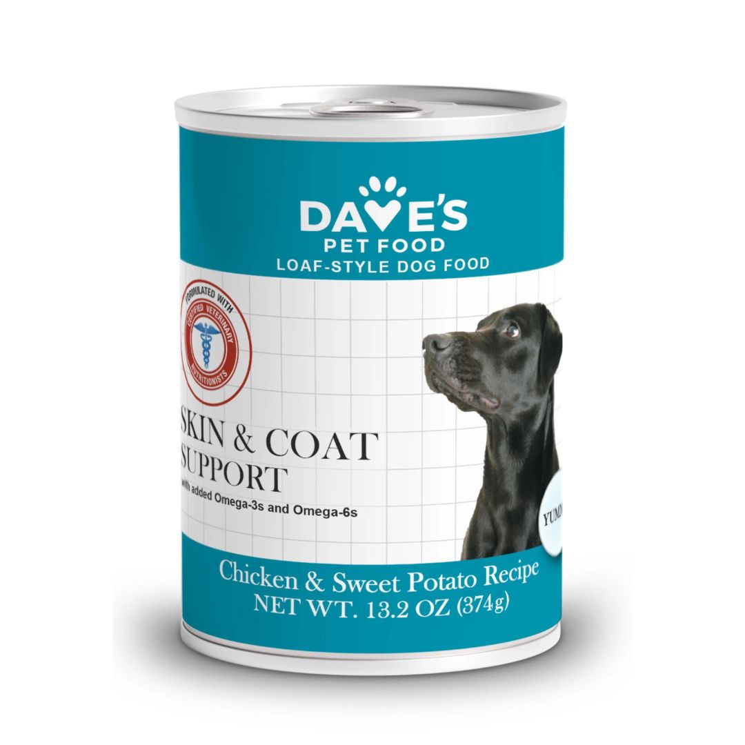 Dave'S Pet Food Skin & Coat Support Dog Food 13.2oz Can