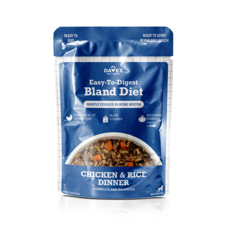 Dave's Dog Wet Homestyle Bland Chicken & Rice Pouch 9 oz