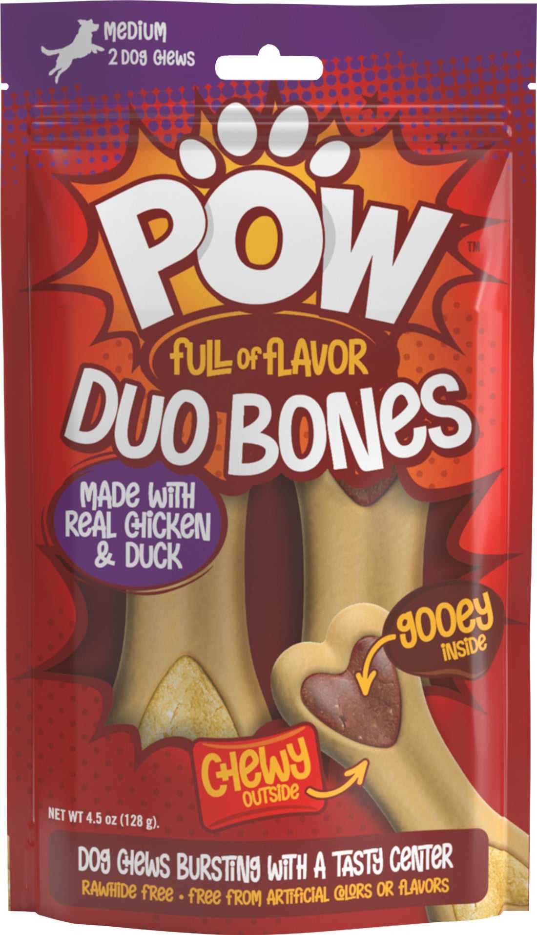 Fieldcrest Farms Nothin' To Hide Pow Duo Bones Dog Treat 2 Pk