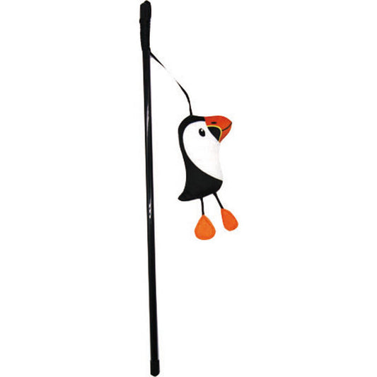 Spot Ethical Pet Puffin On Teaser Wand Cat Toy 16 in