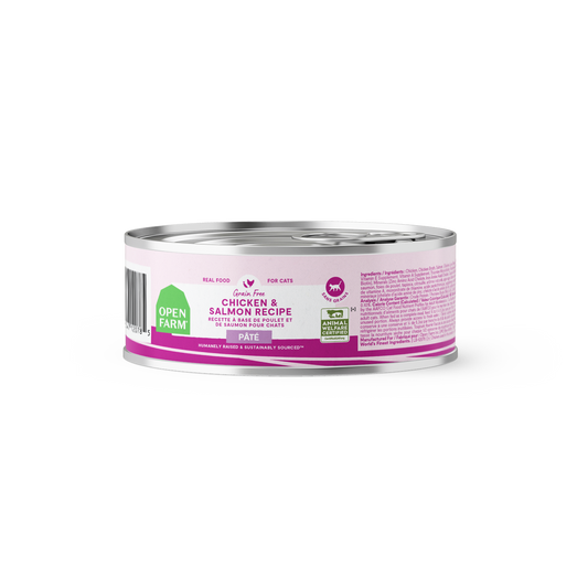 Open Farm Chicken & Salmon Pâté For Cats 2.8oz Can