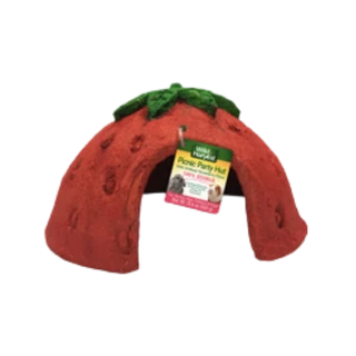 Wild Harvest Picnic Party Hut- Strawberry Flavor Edible Small Animal Hideaway