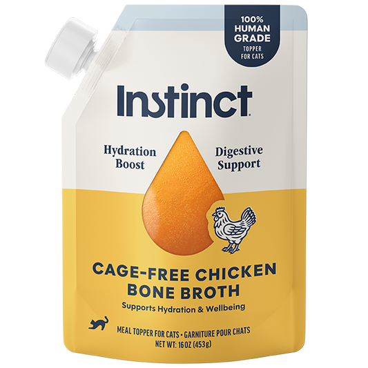 Instinct Chicken Bone Broth Meal Topper for Cats 16 oz