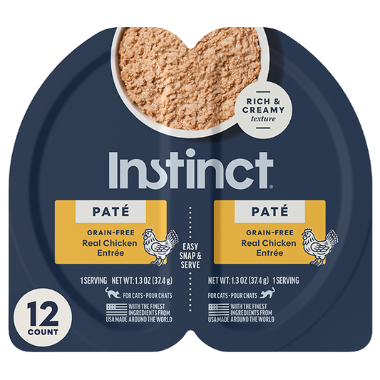 Instinct Split Cup Grain Free Chicken Pate for Cats 2.6oz