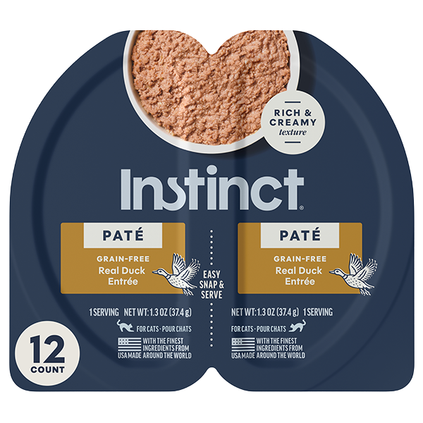 Instinct Split Cup Grain Free Duck Pate for Cats 2.6oz