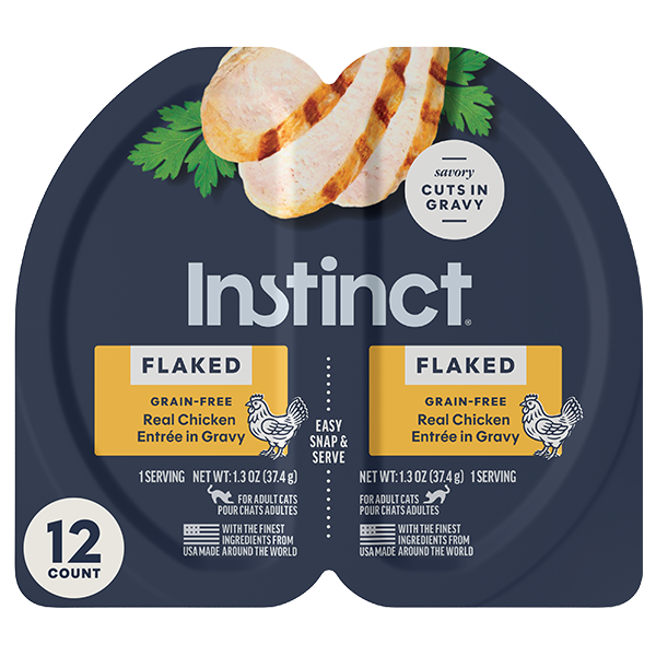 Instinct Split Cup Grain Free Flaked Chicken for Cats 2.6oz