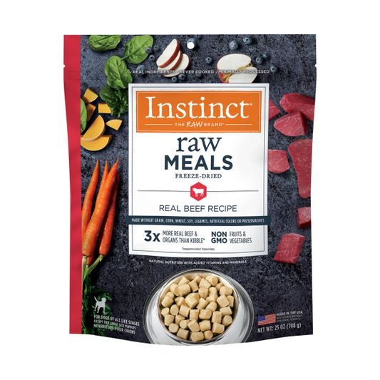 Instinct Freeze Dried Raw Meals for Dogs Beef 25oz