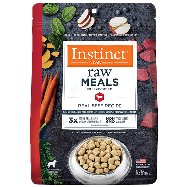 Instinct Freeze Dried Raw Meals for Dogs Beef 14 oz