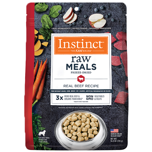 Instinct Freeze Dried Raw Meals for Dogs Beef 14 oz