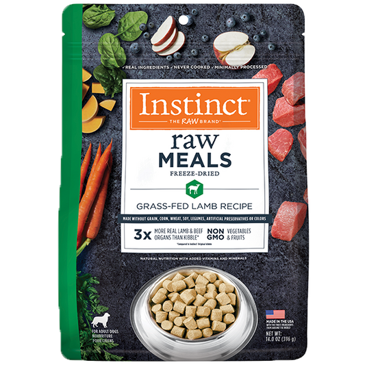 Instinct Freeze Dried Raw Meals for Dogs Lamb 14 oz