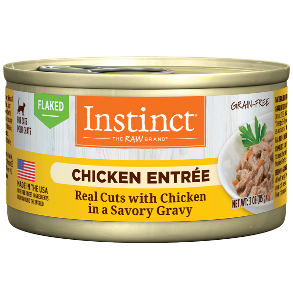 Nature's Variety Instinct Cat Flaked GF Chicken Entrée 3oz