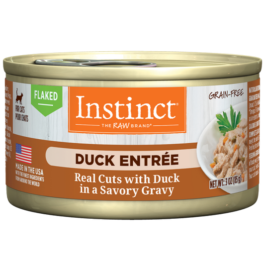 Nature's Variety Instinct Cat Flaked GF Duck Entrée 3oz