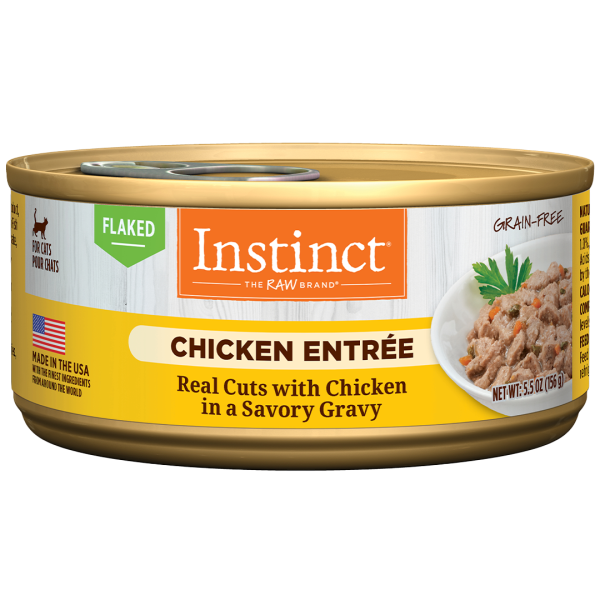 Nature's Variety Instinct Cat Flaked Grain Free Chicken Entrée 5.5oz Can