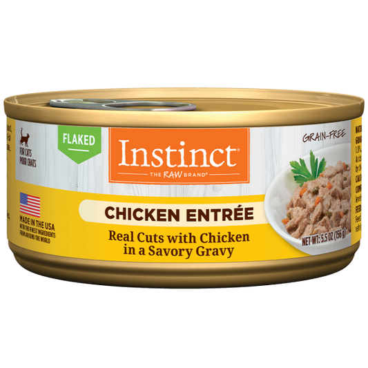 Nature's Variety Instinct Cat Flaked Grain Free Chicken Entrée 5.5oz Can