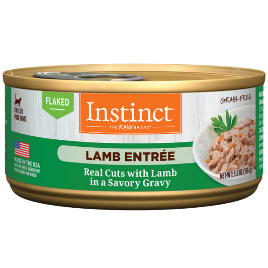 Nature's Variety Instinct Cat Flaked GF Lamb Entrée 5.5oz