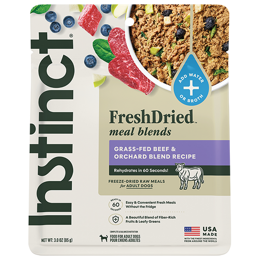 Instinct FreshDried Meal Blends for Dogs Beef and Orchard 3oz