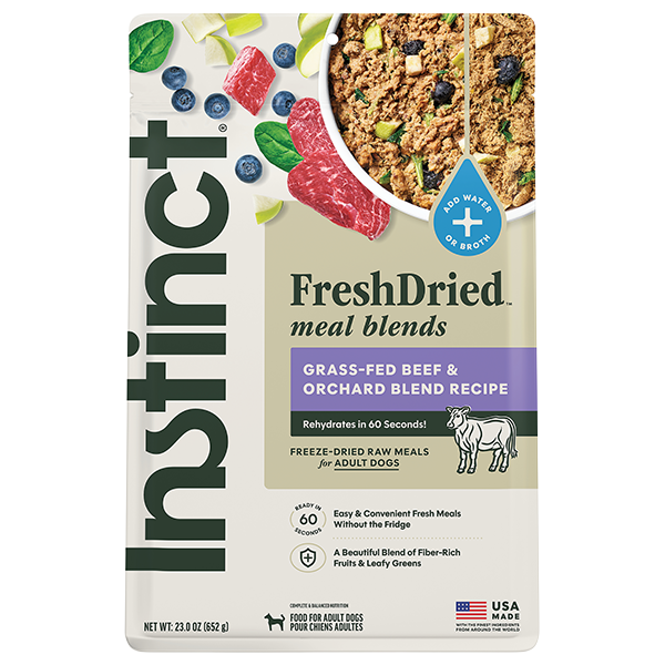 Instinct FreshDried Meal Blends for Dogs Beef and Orchard 23oz