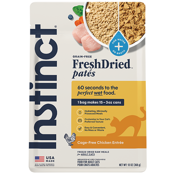 Instinct FreshDried Pates for Cats Chicken Entree 13oz