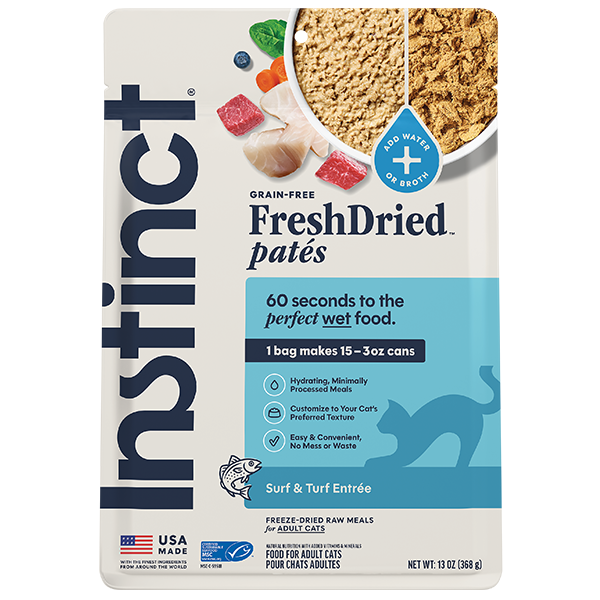 Instinct FreshDried Pates for Cats Surf and Turf Entree 13oz