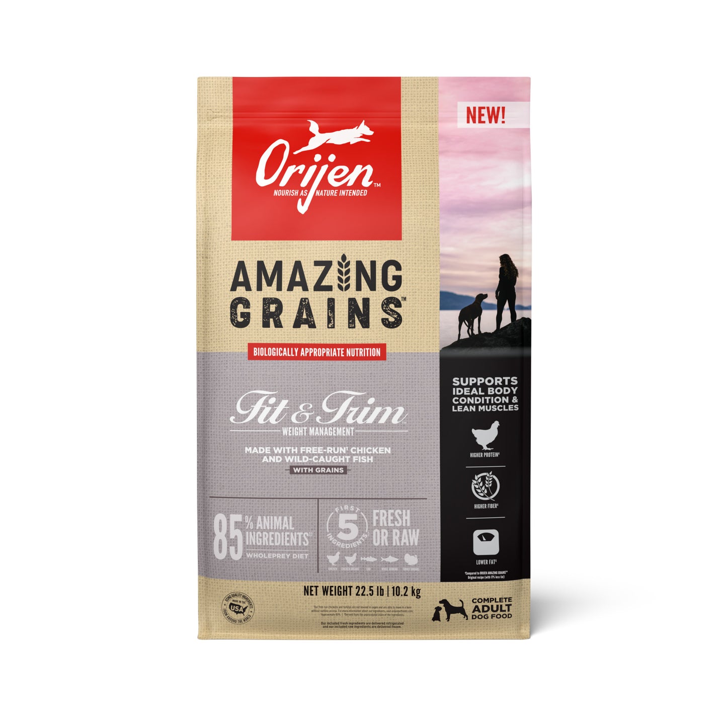 ORIJEN Amazing Grains Fit & Trim 22.5LB