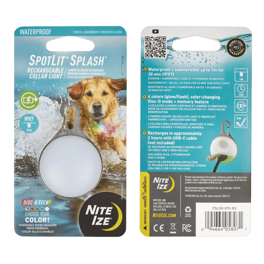 NITE IZE Spotlit Splash Rechargeable Waterproof Collar Light