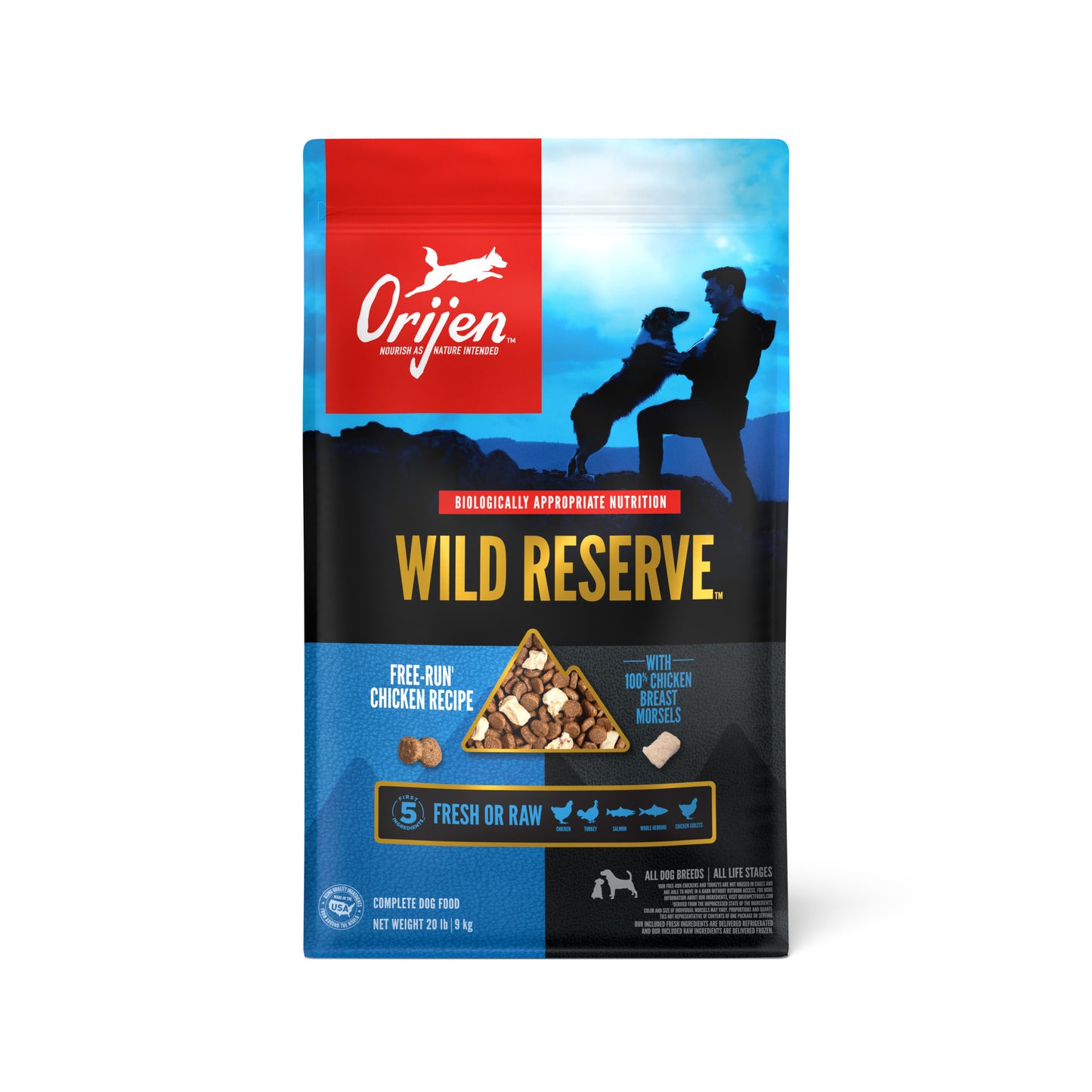 Orijen Dry Dog Food Wild Reserve Free-Run Chicken Recipe 20lb