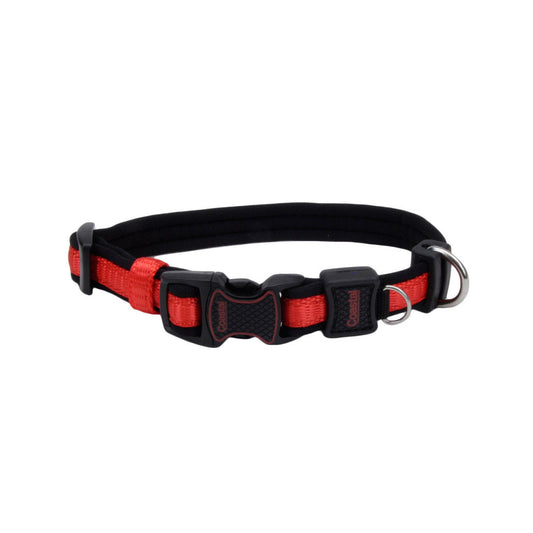 Coastal Inspire Adjustable Dog Collar, Inspire Red, Small - 5/8in x 10-14in