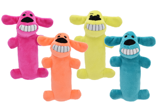 Multipet Plush Dog Toy Loofa Dog, The Original 6in Assorted