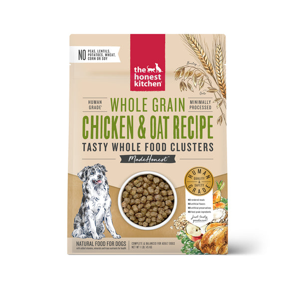 The Honest Kitchen Whole Food Clusters Whole Grain Chicken & Oat Dry Dog Food 1lb