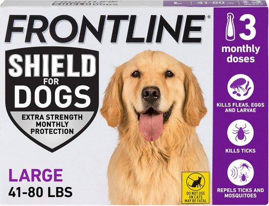 Frontline Shield Flea & Tick Treatment for Large Dogs 41-80 lbs. 3pk