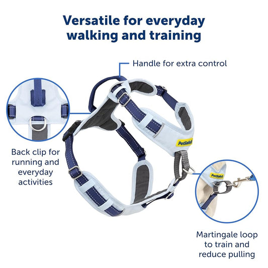 PetSafe Easy Walk Comfort No-Pull Dog Harness Full-Body Padding Small-Medium Blue
