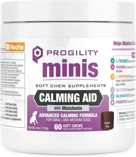 Nootie Progility Mini Calming Aid Chews for Dogs 60ct