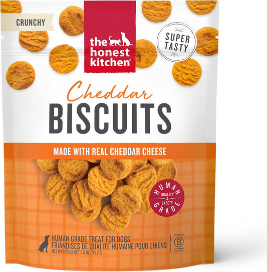 The Honest Kitchen Cheddar Biscuits Dog Treats, 3.5oz