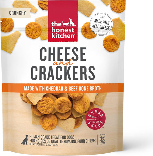 The Honest Kitchen Cheese & Crackers with Bone Broth Receipe Dog Treats, 3.5oz
