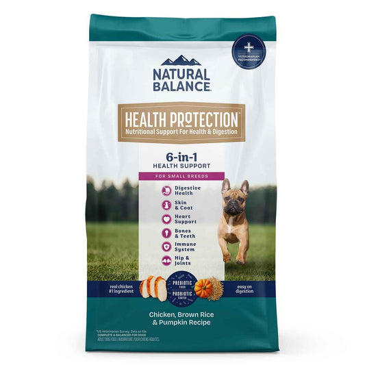 Natural Balance Health Protection Small Breed Dry Dog Food, Chicken, Brown Rice & Pumpkin Recipe, 4lb