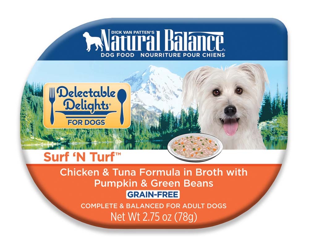 Natural Balance Pet Foods Delectable Delights Surf ‘N Turf in Broth Dog Food 2.75 oz