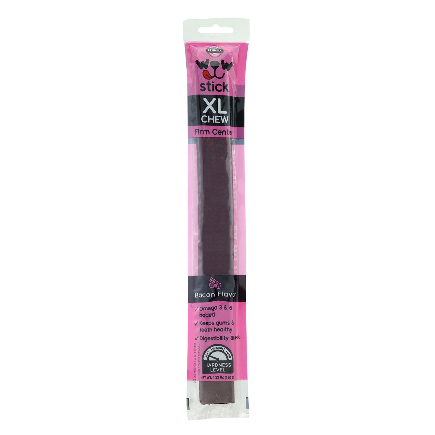 Lennox Dog Treat 4.23oz Wow Stick Bacon